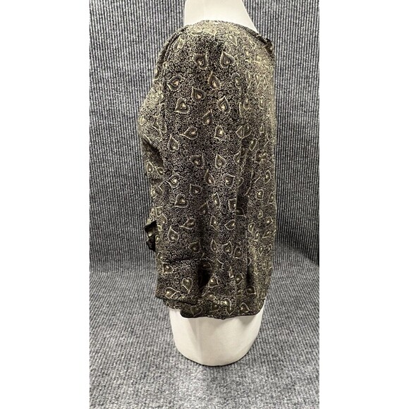 Momentum Womens Blouse Size 14 Floral Ruffles Dressy‎ Preppy Polyester Top - Picture 6 of 14